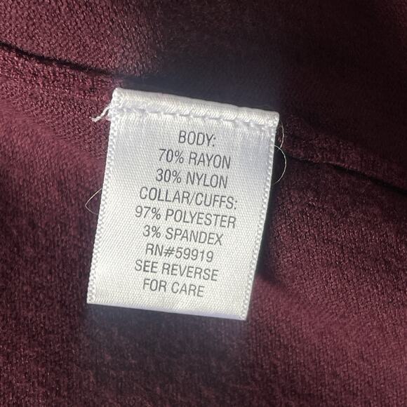 Apt 9 Womens Top Plus Size 3X Rayon Blend Office Faux Layered Vneck Stretchy - Picture 4 of 8